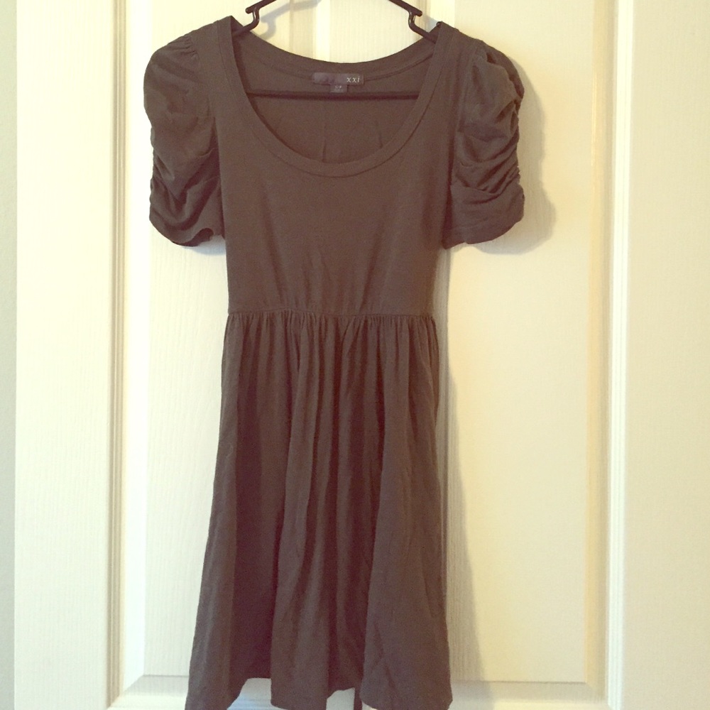 Dark Green Baby Doll Dress